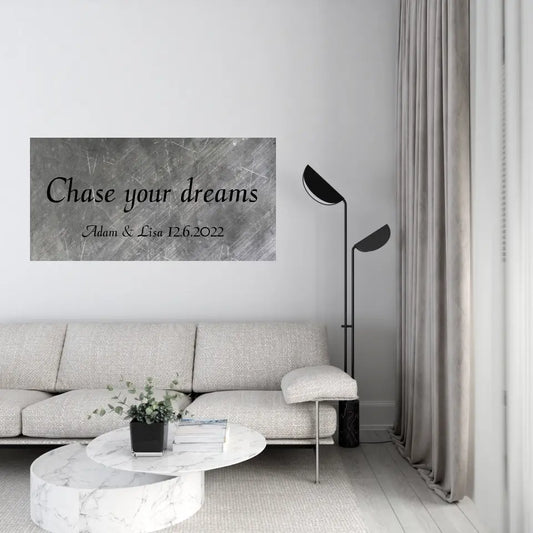 Chase you dreams Canvas Wall Art