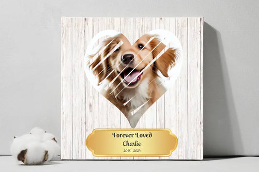 sqCanvas Pet Memorial Heart