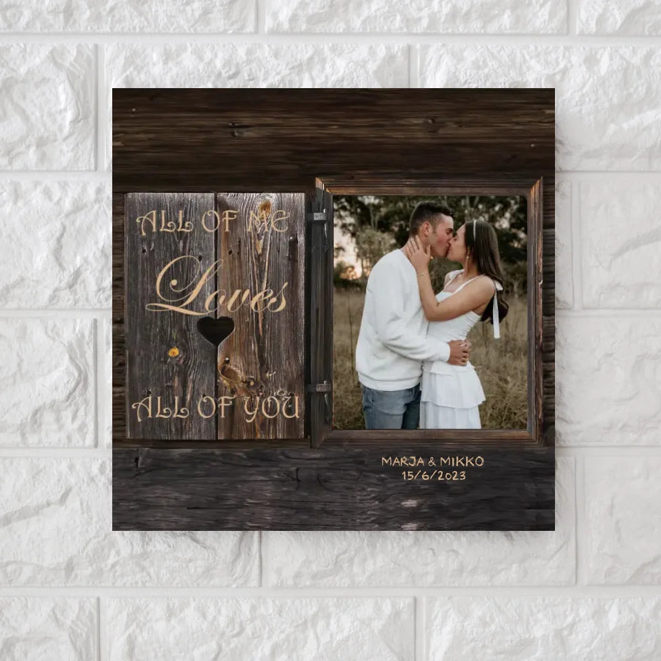 Custom  All of Loves Photo sqCanvas