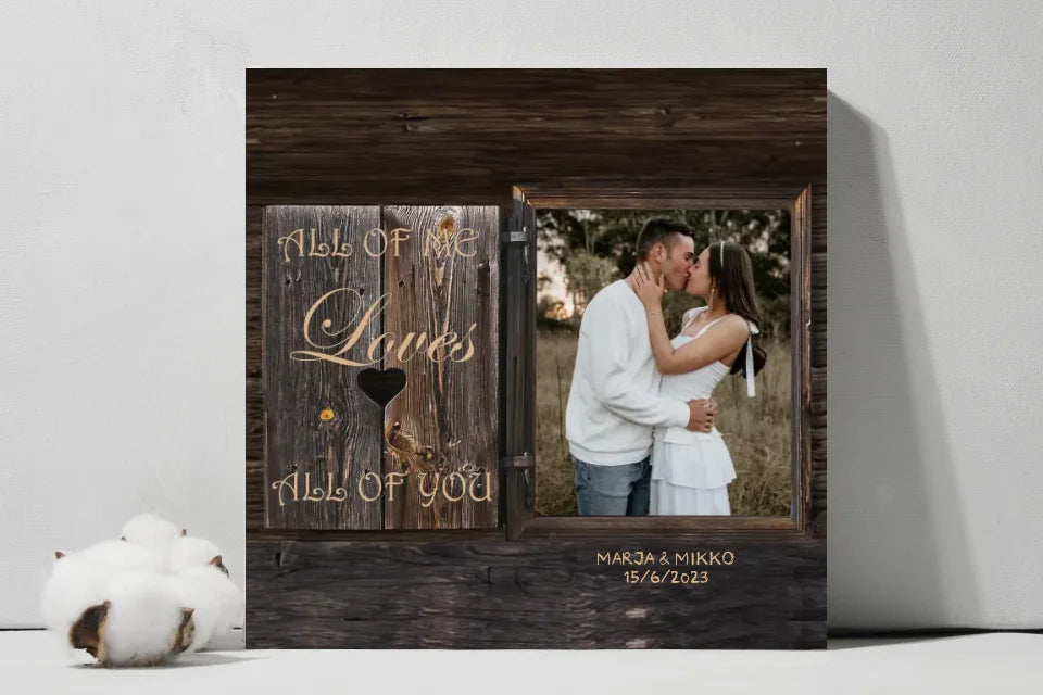 Custom  All of Loves Photo sqCanvas