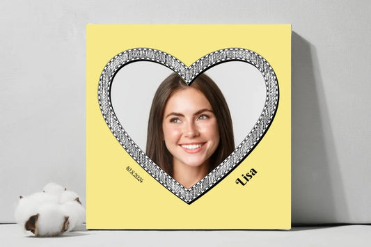 sqCanvas Cartoon Heart Portrait