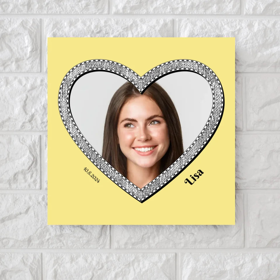 sqCanvas Cartoon Heart Portrait